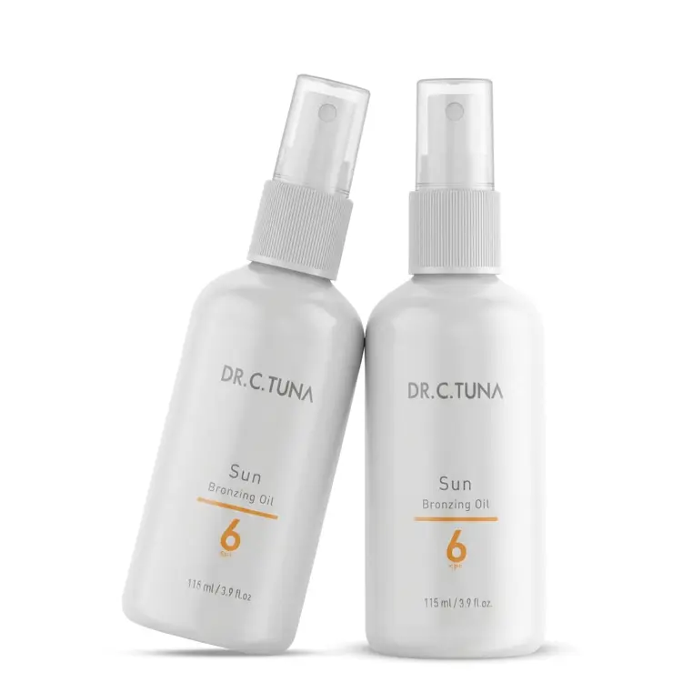 image of SET 2/1 SUN 6 SPF BRONZING OIL 115ML  DR C TUNA