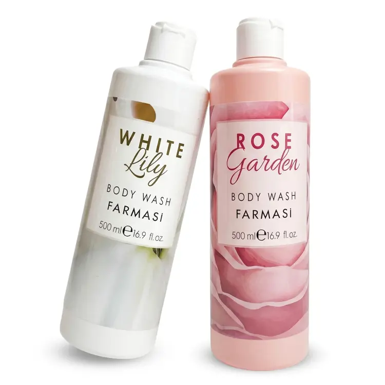 image of SET 2/1 BODY WASH ROSE GARDEN,BODY WASH WHITE LILY